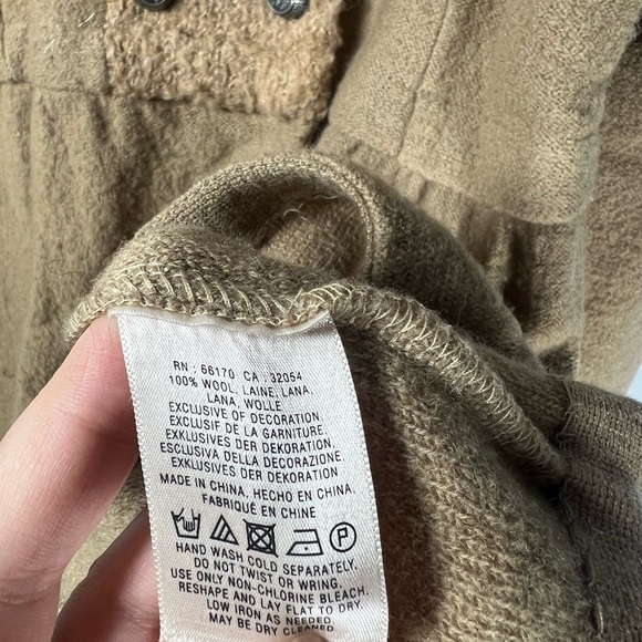 Anthropologie Moth MidTown Wool Jacket Cardigan Sweater Medium - Picture 6 of 7